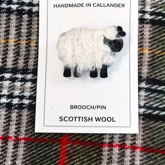 The Shepherd's Knot Jewelry - New Wool Sheep Pin Brooch Handmade in Scotland